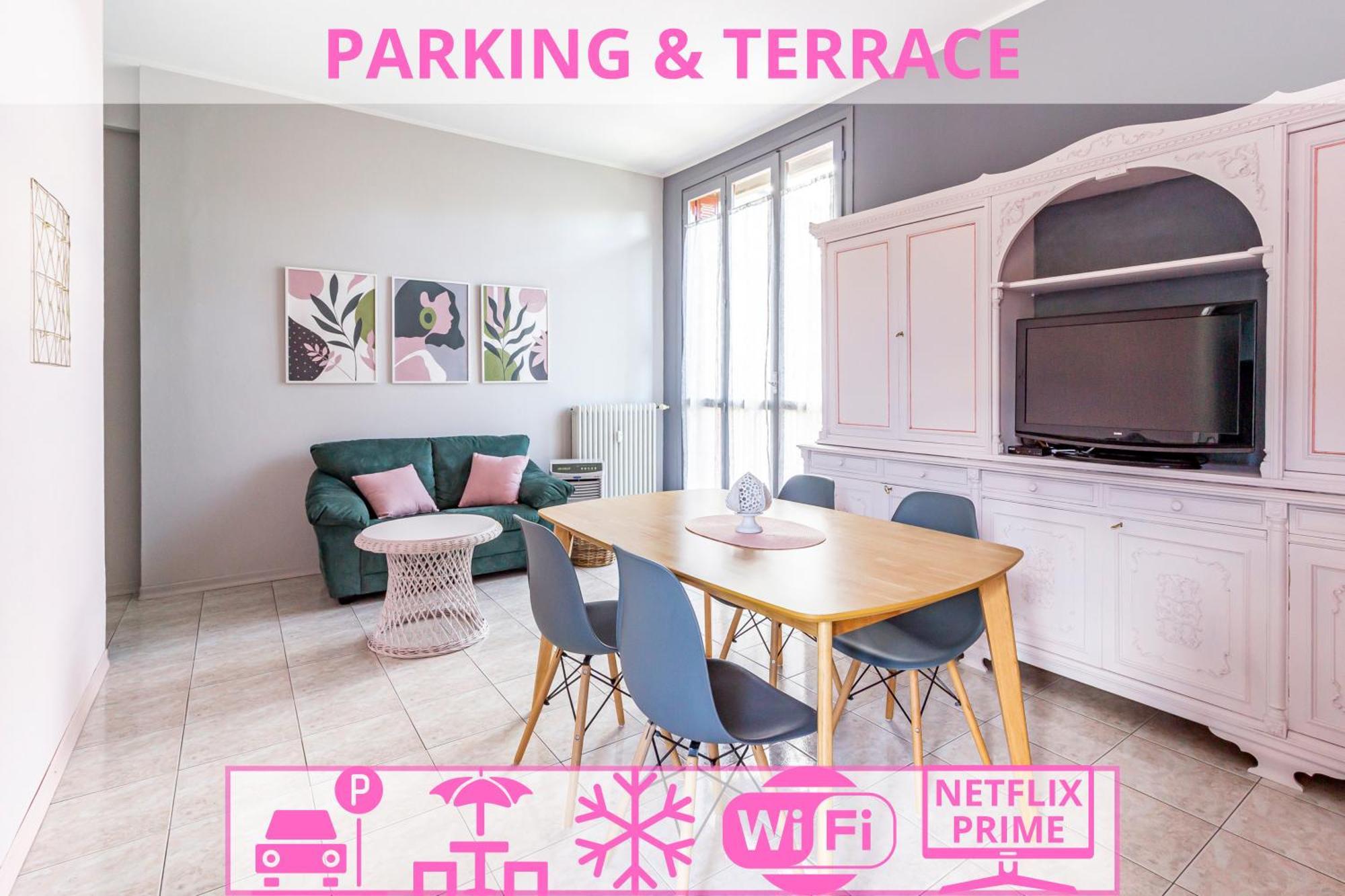 Parking & Terrace - Large 90 Mq - Self Check-In & Remote Access Apartment Como Exterior photo